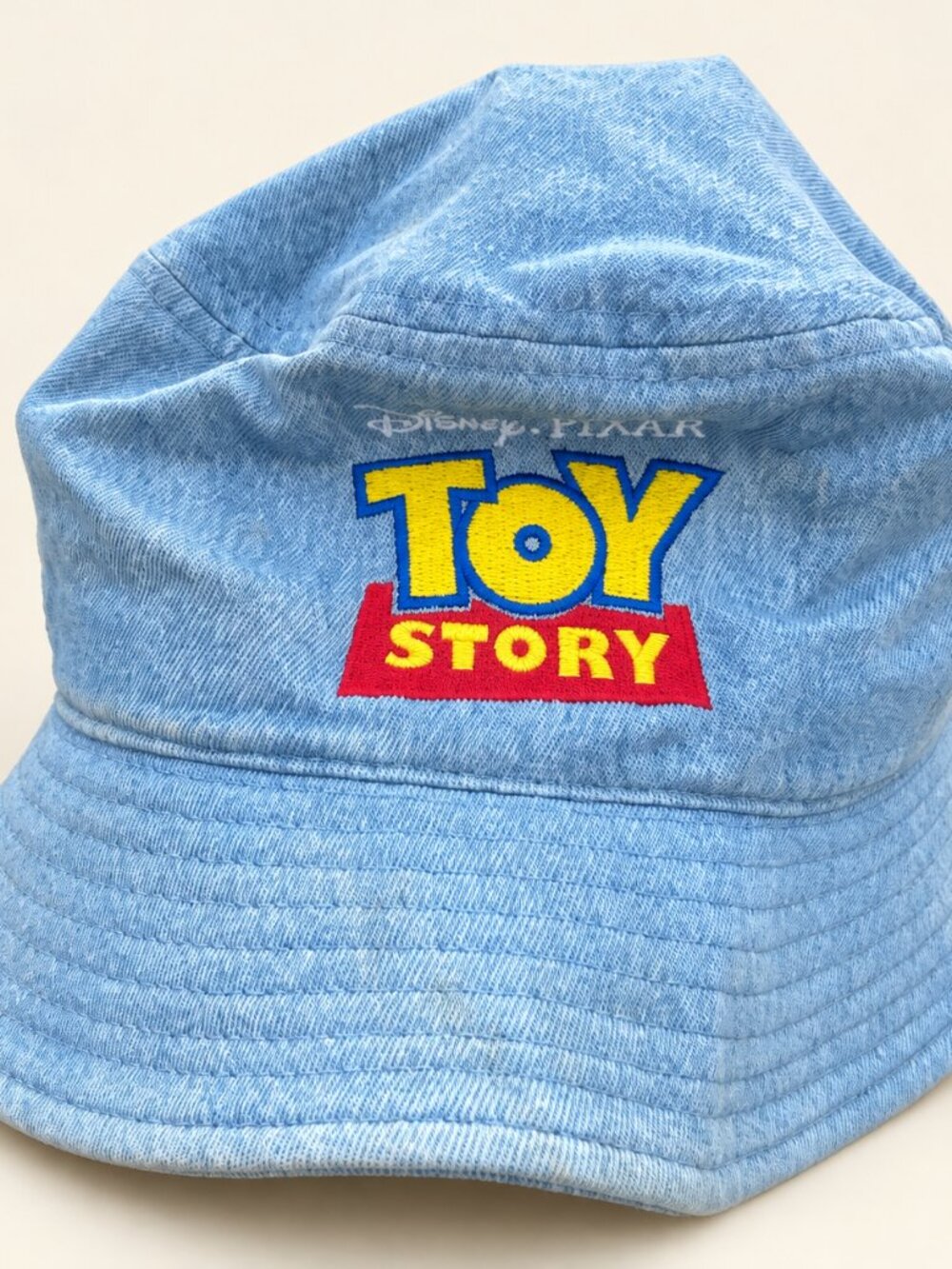 Tokyo Disney Resort Toy Story Denim Bucket Hat Andy Embroidered Blue 58cm